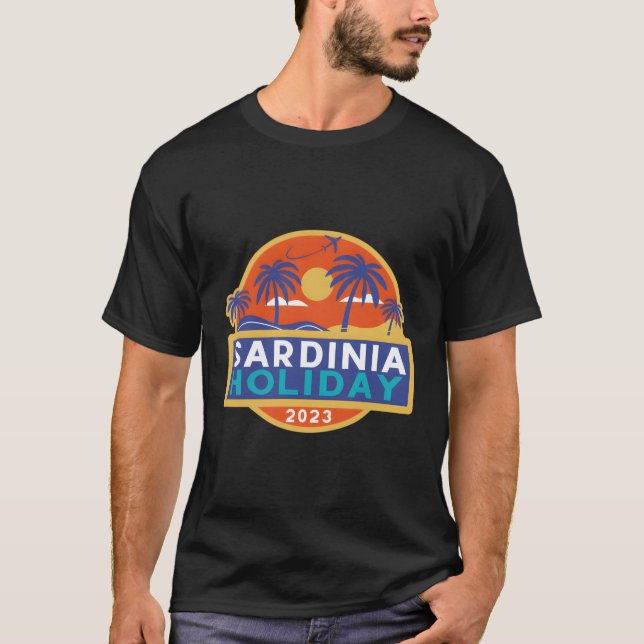 Italien Sardinien 2023 i Medelhavsområdet T Shirt (Framsida)