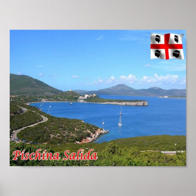 Italien - Sardinien - Alghero - Poster (Framsidan)
