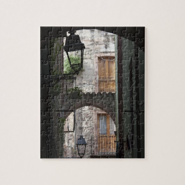 Italien, Sardinien, Bosa. Gatdetalj. Pussel (Vertikal)