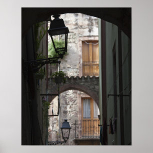 Italien, Sardinien, Bosa. Gatudetaljer. Poster