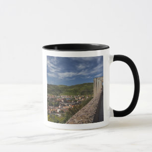 Italien, Sardinien, Bosa. Stadsvy från Castello Mugg