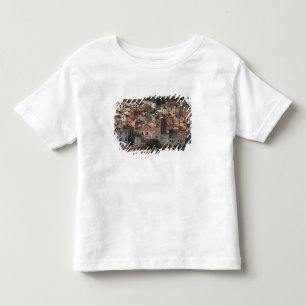 Italien, Sardinien, Bosa. Stadsvy med Castello T-shirt