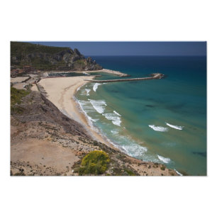 Italien, Sardinien, Buggerru. Buggerru strand och Fototryck
