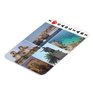 Italien - Sardinien - Cagliari - I Kärlek Magnet