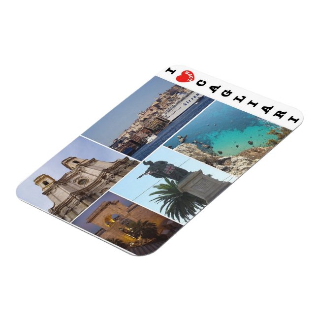 Italien - Sardinien - Cagliari - I Kärlek Magnet (Vänstra Sidan)