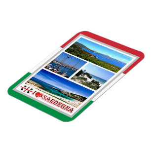 Italien - Sardinien - Mosaic - Magnet
