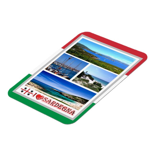 Italien - Sardinien - Mosaic - Magnet (Vänstra Sidan)