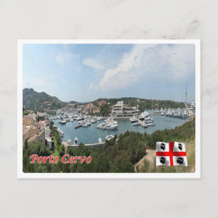 Italien - Sardinien - Porto Cervo - Harbour - Vykort