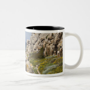 Italien, Sardinien, Santa Teresa Gallura. Capo 2 Två-Tonad Mugg