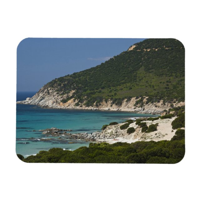 Italien, Sardinien, Solanas. Strand. Magnet (Horisontell)