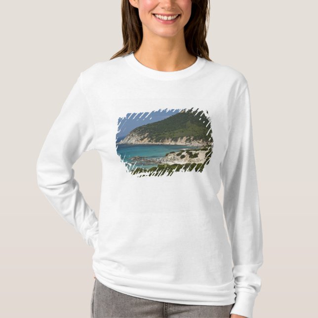 Italien, Sardinien, Solanas. Strand. Tee (Framsida)