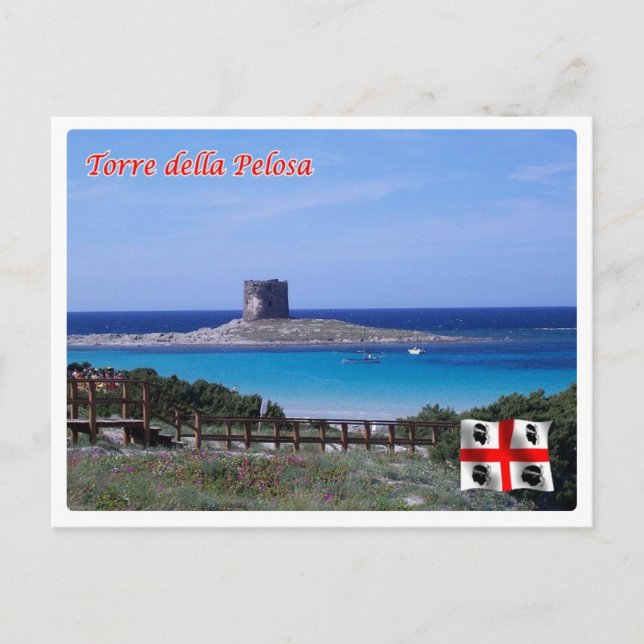 Italien - Sardinien - Stintino - Vykort (Framsida)