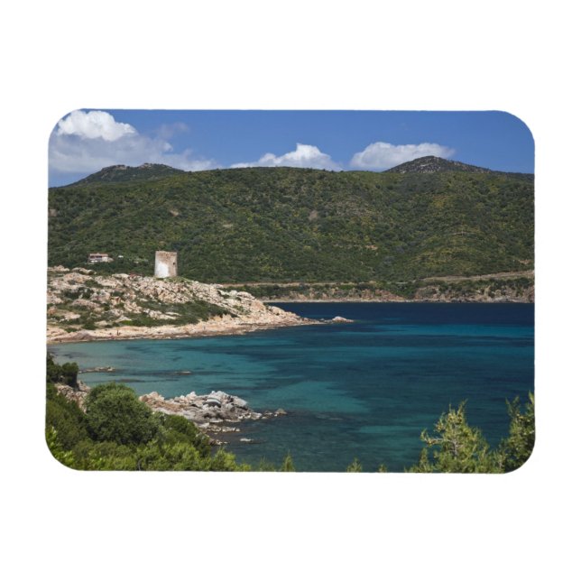 Italien, Sardinien, Teulada. Spansk torn. Magnet (Horisontell)