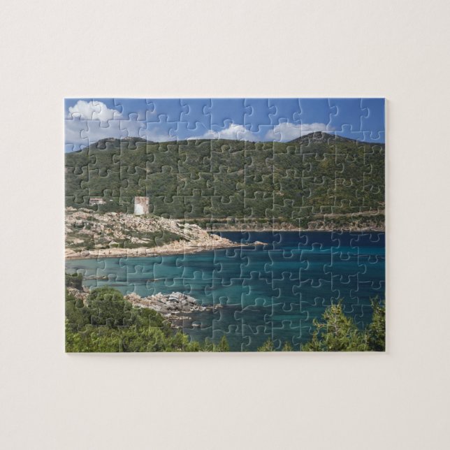 Italien, Sardinien, Teulada. Spansk torn. Pussel (Horisontell)