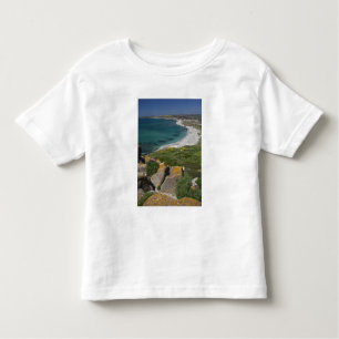 Italien, Sardinien, Tharros. Visa från spanska T-shirt