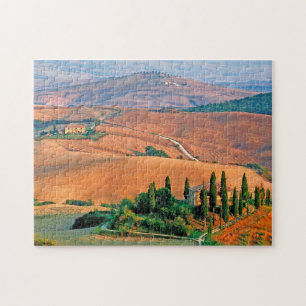 Italien - scen i tuscany sommar pussel
