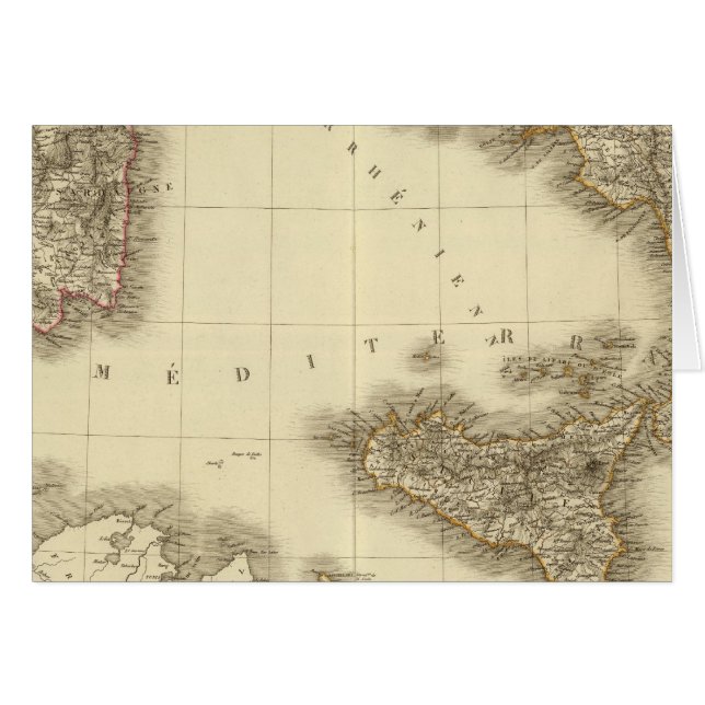 Italien, Schweiz, Illyria North Hälsningskort (Framsidan Horizontal)