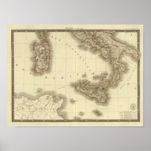 Italien, Schweiz, Illyria North Poster