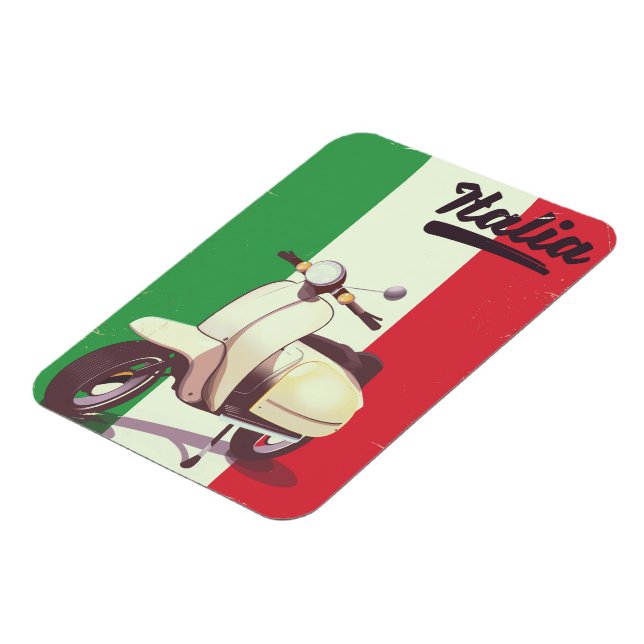 Italien Scooter Vintage resemotiv Magnet (Vänstra Sidan)