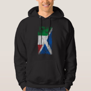 Italien Scotland Flaggor - Italienska skotska, sko Hoodie