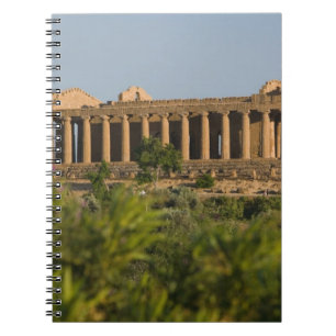 Italien, Sicilien, Agrigento, La Valle dei Templi, Anteckningsbok Med Spiral