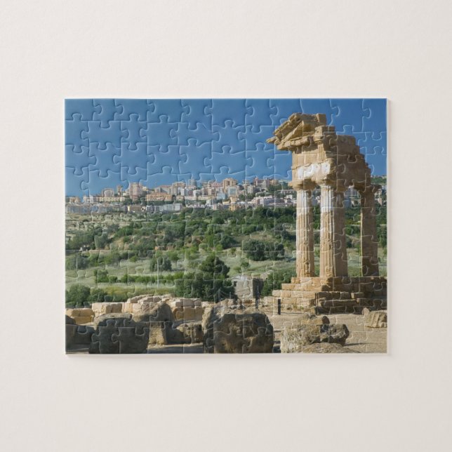 Italien, Sicilien, Agrigento, La Valle dei Templi, Pussel (Horisontell)