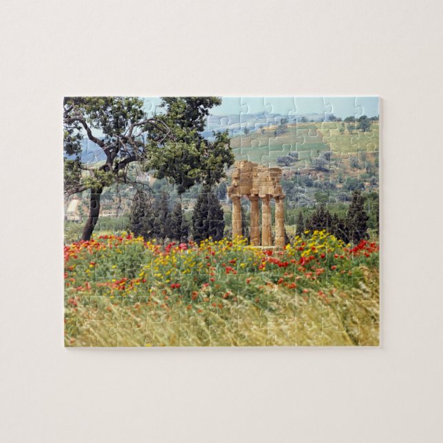 Italien, Sicilien, Agrigento. Ruinerna efter Pussel (Horisontell)