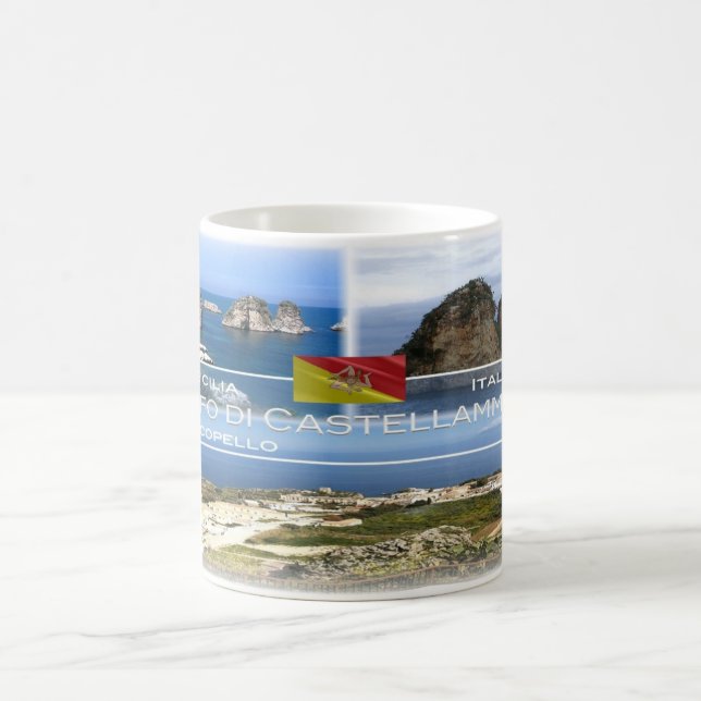 Italien - Sicilien - Castellammarebukten - Kaffemugg (Center)
