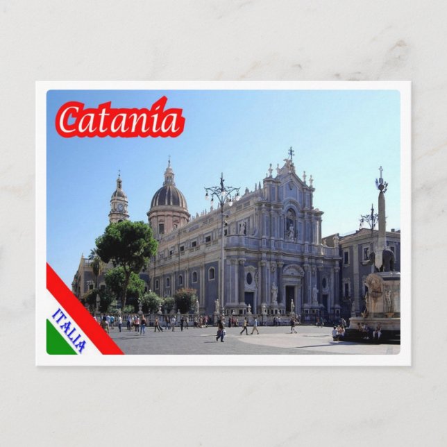 Italien - Sicilien - Catania - Vykort (Framsida)