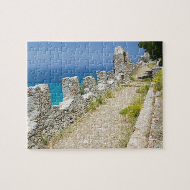 Italien, Sicilien, Cefalu, Cliffside Walkway, La Pussel (Horisontell)