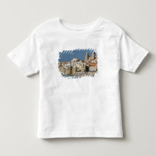 Italien, Sicilien, Cefalu, Stadsvy med Duomo från Tröja