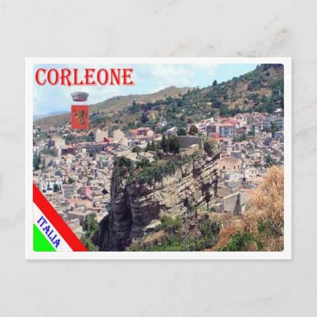 Italien - Sicilien - Corleone - Vykort (Framsida)