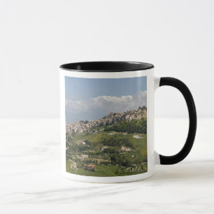 Italien, Sicilien, Enna, Calascibetta, Morgonvy Mugg