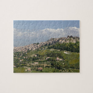 Italien, Sicilien, Enna, Calascibetta, Morgonvy Pussel