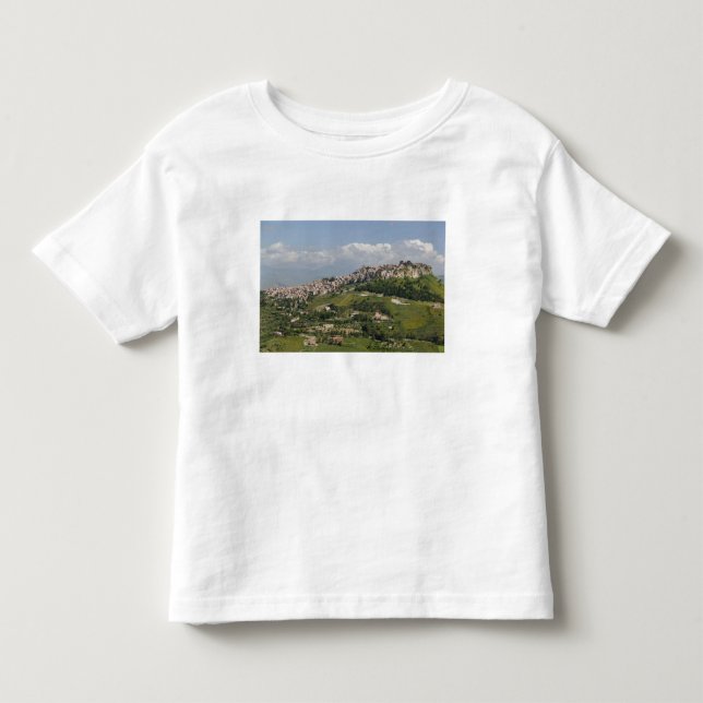 Italien, Sicilien, Enna, Calascibetta, Morgonvy Tee (Framsida)