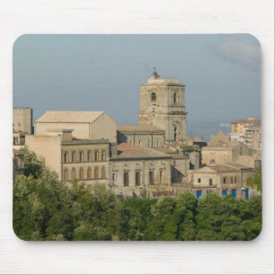 Italien, Sicilien, Enna, Stadsvy från Rocca di 2 Musmatta