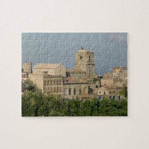 Italien, Sicilien, Enna, Stadsvy från Rocca di 2 Pussel