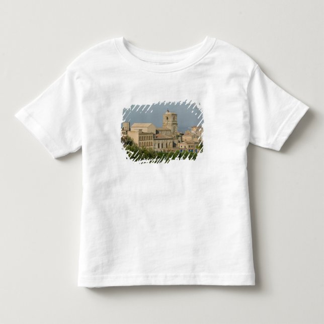 Italien, Sicilien, Enna, Stadsvy från Rocca di 2 Tee (Framsida)