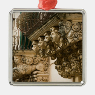 ITALIEN, Sicilien, NOTO: Finaste barockstaden i Julgransprydnad Metall