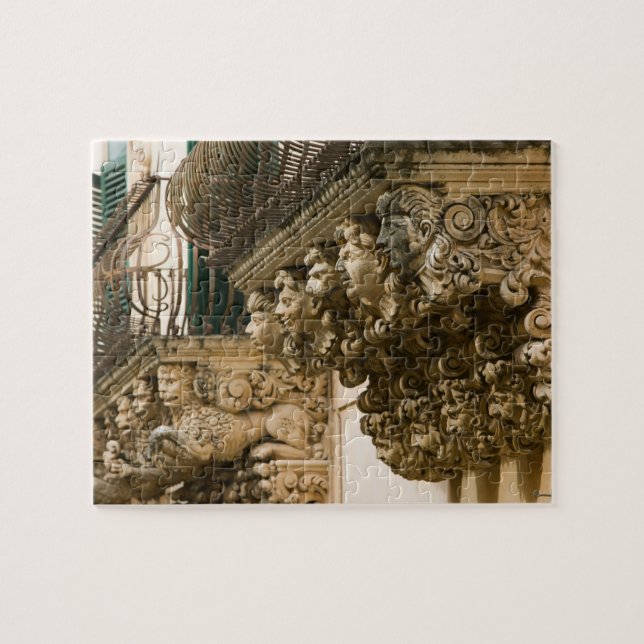 ITALIEN, Sicilien, NOTO: Finaste Baroque-stan i Pussel (Horisontell)