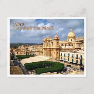 Italien - Sicilien - Noto - San Nicolò-katedral - Vykort