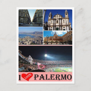 Italien - Sicilien - Palermo - Jag älskar - Vykort
