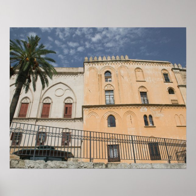 Italien, Sicilien, Palermo, Palazzo dei Normanni Poster (Framsidan)