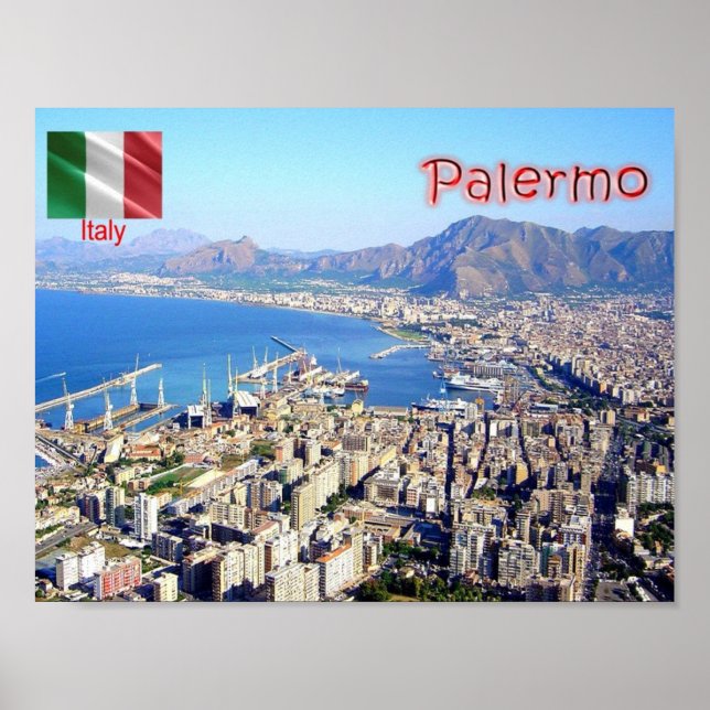 Italien - Sicilien - Palermo - Poster (Framsidan)