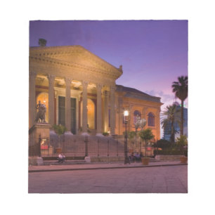 Italien, Sicilien, Palermo, Teatro Massimo Opera Anteckningsblock