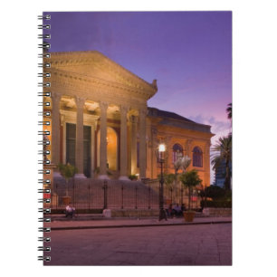 Italien, Sicilien, Palermo, Teatro Massimo Opera Anteckningsbok
