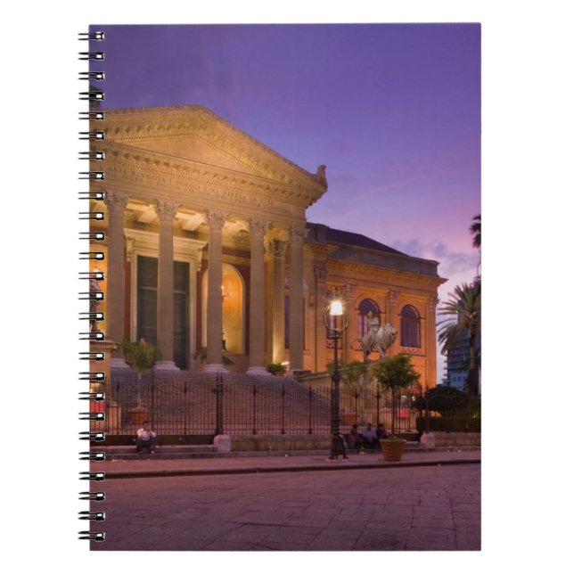 Italien, Sicilien, Palermo, Teatro Massimo Opera Anteckningsbok (Framsidan)