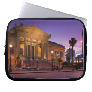 Italien, Sicilien, Palermo, Teatro Massimo Opera Laptop Sleeve
