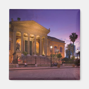Italien, Sicilien, Palermo, Teatro Massimo Opera Magnet
