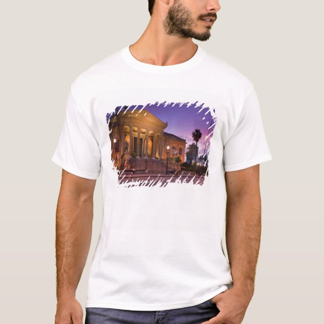 Italien, Sicilien, Palermo, Teatro Massimo Opera Tee (Framsida)